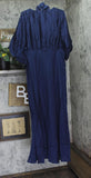 A New Day Womens Tie Neck Maxi Dress 94441338 Navy Blue L