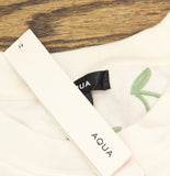 Aqua Womens Fruit Embroidered Sweatshirt PV-T80268A White L