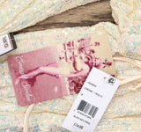 Emerald Sundae Sequin Blouson-Sleeve Bodycon Mini Dress Cream Off White M