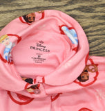 Disney Toddler Girls Princess Christmas Holiday Pajama Set 2-Piece Pink 2T