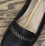 Clarks Juliet Mia Leather Loafer Flat 26186950 Black 6M
