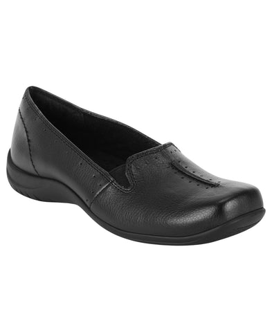 Easy Street Women's Purpose Slip-On Flats PURPOSE Black 6.5M