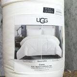 UGG Corey Reversible 3-Piece Comforter Set 26034 White Full / Queen