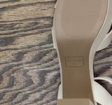 Sun + Stone Womens Lillah Dress Sandals Heels 10014732100 Bone Off White 10M