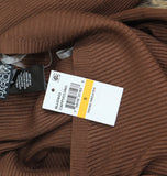 Rosie Harlow Surplice Neck Dolman Sleeve Ribbed Sweater Dress Capuccino Brown S