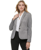 Tommy Hilfiger Womens Metallic Single-Button Blazer Jacket H29JK4AE