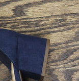 Sugar Noelle Block Heel Dress Sandals SGR-NOELLE 7 Navy Blue 5.5M