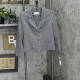 Le Suit Womens Two-Button Blazer Suit Jacket 50040892 Gray Heather 8P