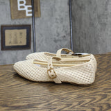 Universal Thread Sylvia Woven Mary Jane Ballet Flats Cream Off White 7M