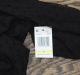 Sam & Jess Womens V-Neck Smocked Cuff Lined V-Neck Top Black M