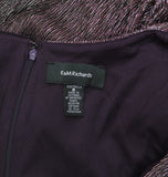 R & M Richards Embellished Pleated Caplet Overlay Maxi Dress Purple Wine 6