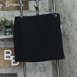 Rafaella Womens Business Modern Wrap Skirt Plus LRBSC066R1 Black 16W