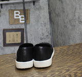 White Mountain Womens Slip-On Stretch Bling Sneaker Black 10M