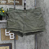 Ava & Viv Womens Button Fly Denim Shorts 166673b62bdd31 Green 20W