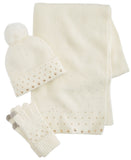 INC International Concepts Solid Studded Muffler Scarf IN9542501 Ivory Off White
