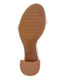 Kenneth Cole New York Block Heel Luisa Wedge Sandal Rose Gold Multi Pink 7M