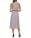 Tommy Hilfiger Medallion Fit and Flare MIDI Dress Ballerina Pink / Multi 10