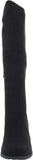 Sugar Womens Trendy Riding Boots Heeled Knee High Black Oil Fabric 8M