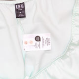 INC International Concepts Lace-Trim Satin Lounge Shorts Clear Dew Green M