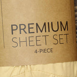 Ienjoy Home 100% Soft Brushed Microfiber 4-Piece Full Sheet Set Gold Yellow Full