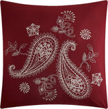 Nanshing Autumn Paisley 7-Piece Queen Comforter Set Bedding Ivory Multi Queen