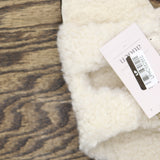 Auden Womens Jane Two Band Buckle Slide Slippers 91308535 Cream Off White 8M