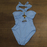 Soluna Womens Buckle-up Convertible One-Piece Swimsuit 2681352 Coastline Blue M