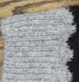 Universal Thread Fair Isle Henley Shawl Collar Jacquard Knit Sweater Dark Gray L