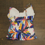 Anne Cole Swim Bikini Top with Hidden Underwire Riviera Floral Blue 38C/40B