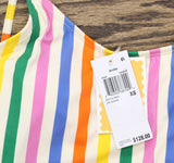 Andie Amalfi Striped Scoop-Neck One-Piece Swimsuit Rainbow Stripe Multi XS