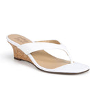 Naturalizer Womens Lenna Wedge Sandals Shoes I0693L2 White 9.5M