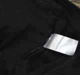 Logo By Lori Goldstein Womens Denim Ruffle Jean Trucker Vest A703155 Black M