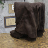 A New Day Tambra Faux Suede Buckle Tall Boots 95143239 Chocolate Brown 7.5M