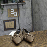 A New Day Camille Satin Slingback Bow Flats 94648297 Brown 9.5M