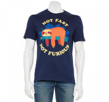 Graphics Men's Not Fast Not Furious Sloth Graphic Tee THR1966KH