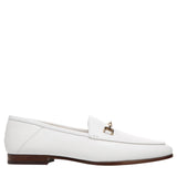 Sam Edelman Womens Loraine Almond Toe Loafers E8519LU Bright White 9M