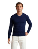 XRAY Mens V-Neck Sweater Basic Slim Fit Pullover XMW-39137 Navy Blue 2XL
