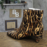 A New Day Womens Tigris Boots Block Heel Bootie 94568633 Brown Multi 11M