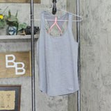 Under Armour Womens Twist Back Racerback Tank Top Gray See Measurements