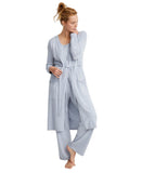 State Of Day Womens Long Knit Layering Robe 100180152MS Gray Heather S