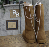 Universal Thread Womens Sarah Suede Shearling Winter Boots 91467407 Tan Brown 6M