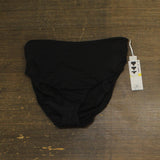 Anne Cole Womens High Waist to Fold Over Shirred Bikini Bottom MYMB36001 Black M