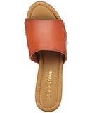 Sun + Stone Womens Alina Studded Platform Sandals 10011740200 Cognac Brown 7M