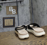 Easy Spirit Womens Amari Sporty Flat Slide Sandals Black 8M