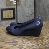 Lifestride Womens Juliana Stretch Wedge Pump Shoes F2858M1 Lux Navy Blue 6.5W