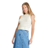 Universal Thread Womens Sweater Vest Crochet 94429887 Cream Off white XL