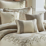 Riverbrook Home Hilcrest 9-Piece Comforter Set 77327 Ivory / Gold Queen