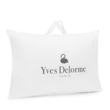 Yves Delorme Down and Feather Soft Pillow 375775 Blanc White / Lago Queen