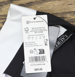 Lauren Ralph Lauren Womens Banded Modern V-Neck Bikini Top Black / White 6