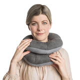 Travelon Deluxe Wrap-n-Rest Neck Pillow Dark Gray / Light Gray One Size